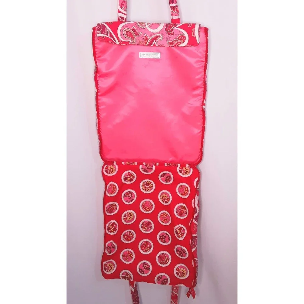 💎Vera Bradley Rosy Posies Laptop Tote Bag Pink Paisley